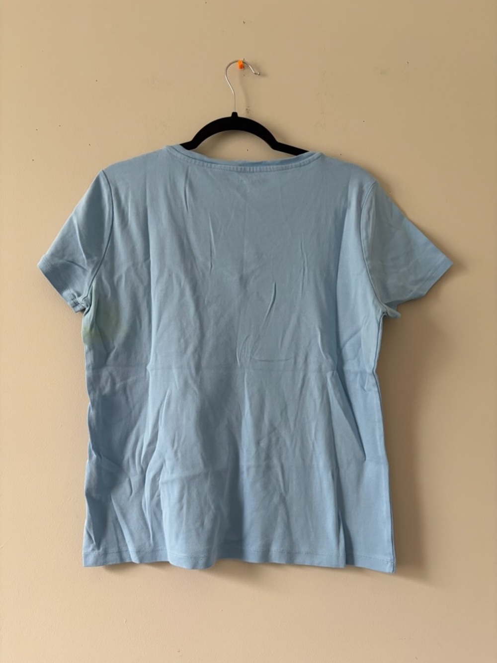 Tommy Hilfiger Light Blue V-Neck Short Sleeve Tee - Picture 2 of 2